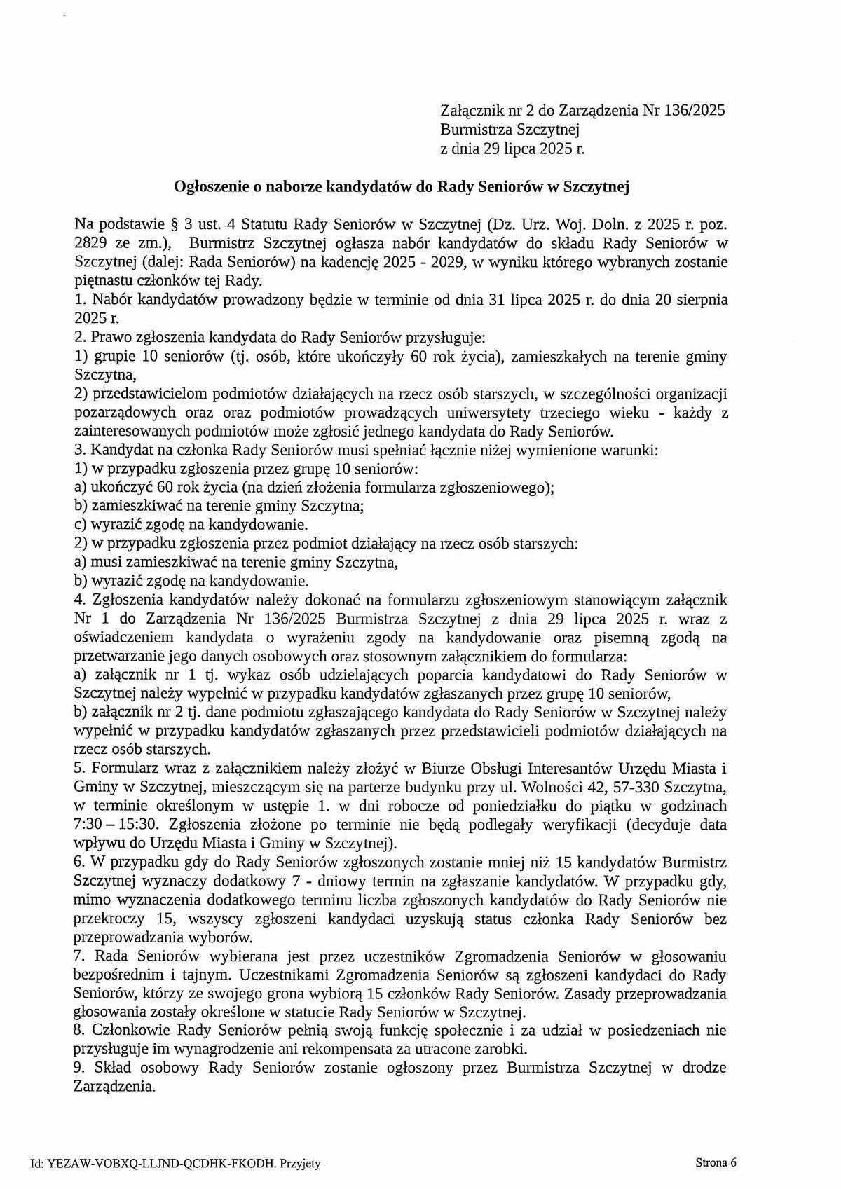 rada senior&oacute;w